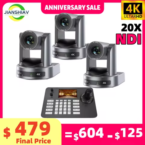 4K NDI 1pc-10pcs PTZ Camera SDI HDMI POE USB 20 Zoom Video Conference Camera for Church Business Mee