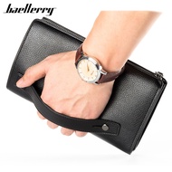 Baellerry Wallet Male Large Long Men Wallets Luxury Business Phone Wallet Smart Zipper Wristlet Coin Purses Rfid Mens Clutch Bag