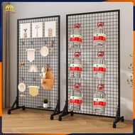 Grid Shelf Iron Mesh Shelf Exhibition Hall Shelf Pictorial Display Shelf Ornament Rack Kindergarten 