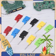 10pcs/set SDK08 Test Clips with Jumper Wires SMD Gripper 40V IC Test Hook Clips 2A Ultra Small Clip 