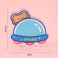 Whiteboard portable acrylic papan tulis mini motif lucu