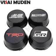 4PCS OD 66MM / ID 61MM Cap Sport Rim GR TRD MUGEN SPOON SPORTS NISMO RALLIART Emblem Wheel Centre Cap Wheel Cover Hub Caps TOYOTA HONDA