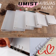 UMISTYDREAMC9 A4/B5/A5/A6/A7 Notebook Shell Stationery  Fashion Office Supplies Plastic Shell Notepa