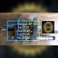 Racing Gear Ratio Shogun SP FD 125 Smash Revo Road Race GTX Gear Size 1st.11/31; 2nd.14/24; 3rd.19/2