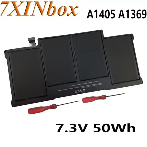 7XINbox A1405 7.3V 50Wh 6700mAh Laptop Battery For Apple Macbook Air 13" A1369 2011 & A1466 2012 Ser