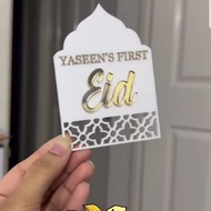 Arabic sign baby born board, eid baby birthday board, Baby memories souvenir birthday bocil