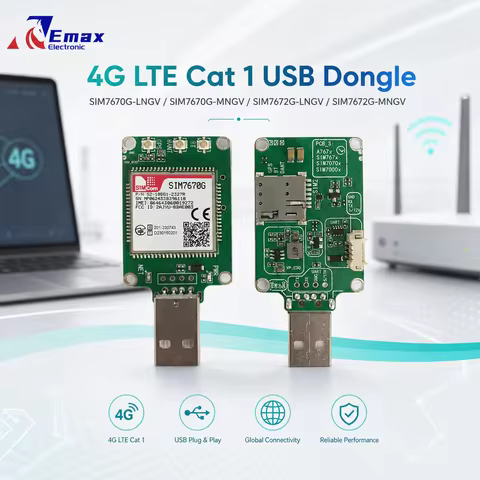 1pcs SIMCOM SIM7600G-H USB Dongle LTE 4G Cat4 Module HSPA+ GSM GPRS EDGE UMTS compatible with SIM760