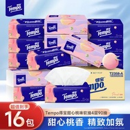 Tempo得寶甜心桃味抽紙4層90抽16包