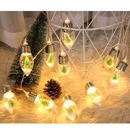 Christmas Snow Globe String Lights (2Meters) ;  LED許願瓶聖誕燈串(2米長)
