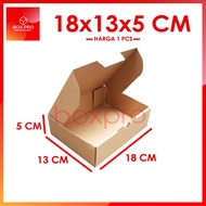 Cardboard Box size 18x13x5 cm (RETAIL) Die Cut Box Packing Box Clothes Accessories Food Pizza Hijab 