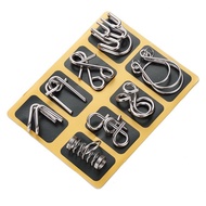 3D Metal Puzzle Toy 8in1 IQ Test Mind for Children and Adults