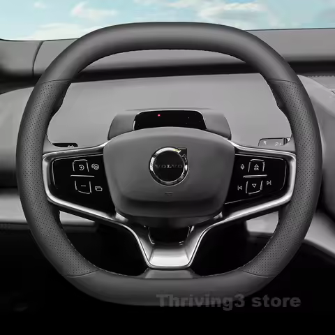 Leather Car Steering Wheel Cover For ALL NEW Volvo EX30 XC70 2025 2026 ultra-thin Auto interior Volv