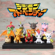 Nine Digimon Ornaments Models Yagumon Tyrannosaurus Beasts Badamon Beetle Beetle Beasts Gashapon Toy