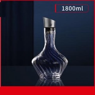 冰山醒酒器水晶玻璃歐式酒瓶 酒樽 飲料瓶 飲料儲存瓶空瓶（E款鋼蓋瀑布醒酒器-【2個裝】）#M057033462