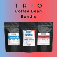 TRIO Coffee Bean Bundle (Night Walker Guatemala and Sumatra Mandheling Triple Picked) 100g per coffe