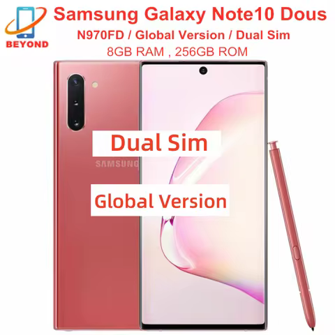 Samsung Galaxy Note10 Note 10 Duos N970FD Dual Sim 256GB ROM 8GB RAM Octa Core 6.3" NFC Exynos Origi