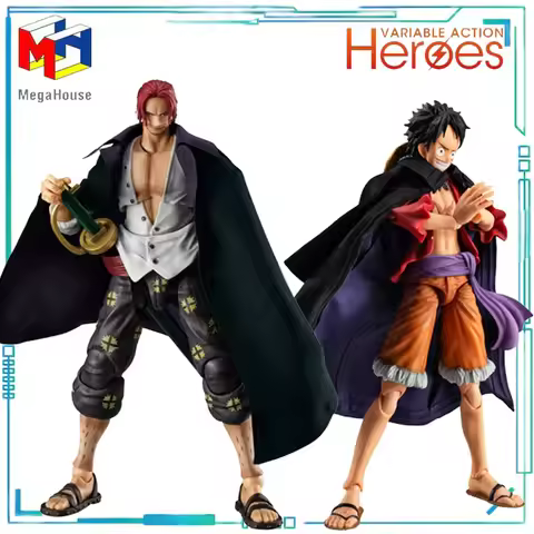 Mega House Genuine VARIABLE ACTION HEROES Series Munch D. Luffy Ver.1.5 and Red Haired Shanks Ver.1.