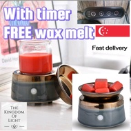 [LOCAL SELLER ] Come with TIMER! FREE Wax Melt. 2 In 1 Fragrance Oil, Candle, Wax Melt Warmer for home &amp; office use