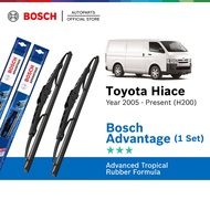 Bosch Advantage U Hook Wiper Set for Toyota Hiace Van KDH200 (22"/22")