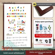 Home-Use Solid Wood Frame Whiteboard Wall Combination Magnetic Blackboard Photo Wall Magnetic Drawin