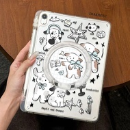 iPad protective case with stand 2025 air65 Graffiti Lamb mini7 anti-bending pro all-inclusive 9/10/1