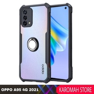 OPPO A95 4G Shockproof Tpu CASE Transparent Ring Rinkg