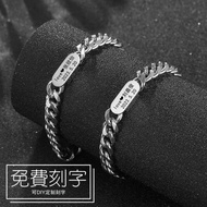 gelang tembaga original tidak pudar gelang tangan perempuan gelang titanium 【Huruf Tersuai Percuma】 