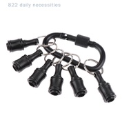 6Pcs/Set Pemegang Bit 1/4 Inci Pemegang Bit Pemutar Skru Hex Batang Sambungan Penyesuai Rantai Kunci