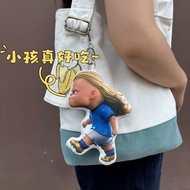 Haaland Plush Doll Bag Charm Stuffed Figure Keychain Fan Gift