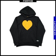 DREW HOUSE Love Hoodie Black Drew House Hoodie Justin Bieber Streetwear Yellow Heart