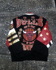 Chicago Bulls Repeat 3peat Jacket by Jeff Hamilton