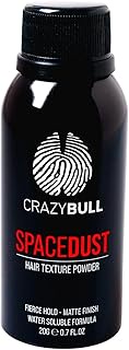 Crazy Bull Hair Space Dust Hair Texture Powder - Vegan Friendly Men - Lightweight Short-Medium Hair 