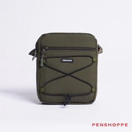 Penshoppe Utility Sling Bag With Drawstring For Men (Green)