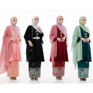Sopan Warisan Baju Kebarung Riau Kembang Mahsuri Songket Tenun 3.0 Kebaya