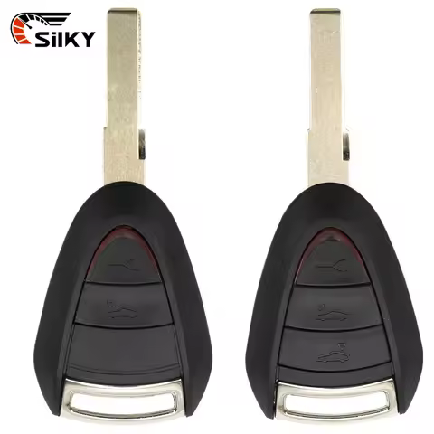 SilKY 2/3 Buttons Remote Key Shell For Porsche Cayman Boxster GT S 2S 4S Turbo 911 987 996 997 Carre