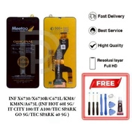 LCD MEETOO INFINIX HOT 60i 5G X6730 X6730B ITEL A100 A673L/ ITEL CITY 100 C671L TECNO SPARK GO 5G KM