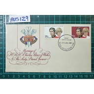 AUS 129 Australia FDC 1981 " Marriage of HRH Charles & Diana Spencer " 29th July 1981, First Day Cov