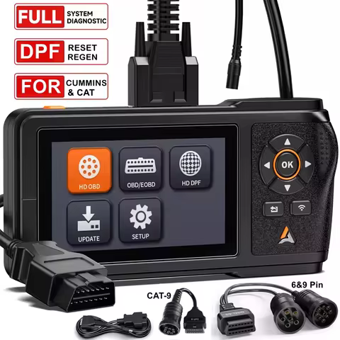 HD OBD OBD2 Scanner ANCEL HD430 Heavy Duty Truck Diagnostic Tool Engine DPF Regen For Cummins Caterp