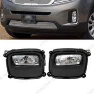 Car Front Bumper Fog Light For Kia Sorento 2014 2015 Grill Grille Fog Lamp light Fog Lamp Driving La