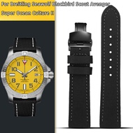For Breitling Nylon Leather Watch Strap Seawolf Blackbird Avenger Tudor Black Shield Canvas Watchb 20 22Mm 24Mm Men