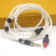 8core 1.2m HIFI-soft Silver Plated Headphone Replace Upgrade Cable for SENNHEI-SER HD580 HD600 HD650