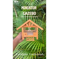 Miniature Gazebo made of ice cream stick material - Miniature Pos Kamling Gazebo Gardu Jaga Gubuk