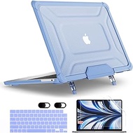MEEgoodo for MacBook Air 13.6 inch Case 2025 2024 2022 (A3240/A3113/A2681) with M4/M3 M2, Laptop Har
