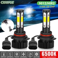 CISWGE 2 cái 4 bên Led Đèn Pha Bóng đèn 9012 xe đèn 9004 Sương Mù Ánh sáng tự động đèn pha ánh sáng