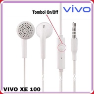 Headset Earphone VIVO Y17 Y53 Y83 Y93 ORIGINAL 100% VIVO XE 100