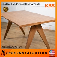 (FREE Installation+Shipping) KBS 6FT Hokku SOLID WOOD Dining Table / Mid Century / Muji Style Furnit