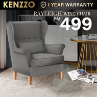 KENZZO Wing Chair Sofa / Velvet Fabric High Back Wing Chair/Kerusi Malas