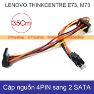 Cáp chuyển nguồn từ 4PIN Mainbroard Lenovo Thinkcentre E73 M73 ra 2 SATA power HDD SSD DVD-R 35Cm Br