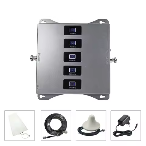 usa 5 band signal booster B12 700 B13 700 850 1700 1900 mhz gsm repeater 4g 3g 2g cellular signal bo