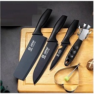 Set bộ dao nhà bếp đa năng 5 món với kích thước và chức năng khác nhau ,lưỡi dao bằng thép không gỉ 